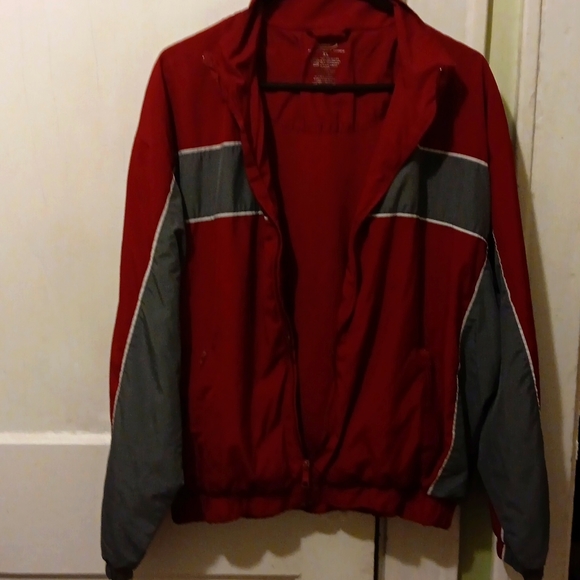 Roundtree & Yorke Sport Jacket, Men's, Sz XL, Maroon & Gray EUC - Picture 2 of 5